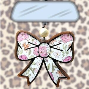 Floral Bow Car Freshie